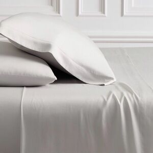 West Elm Silky TENCEL Sheet Set Gray Sz Queen